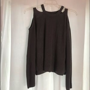 Cold shoulder sweater